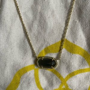 Kendra Scott black pendant necklace